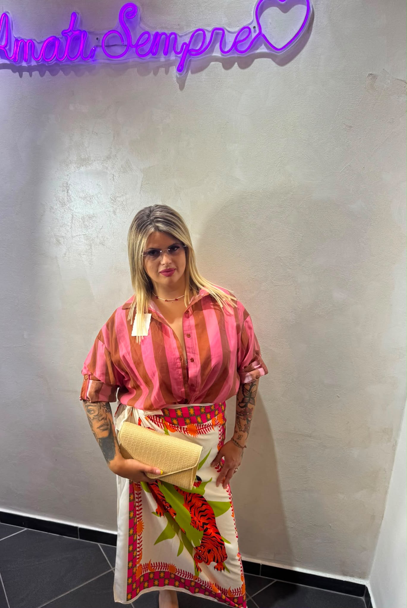 Camicia Righe Curvy