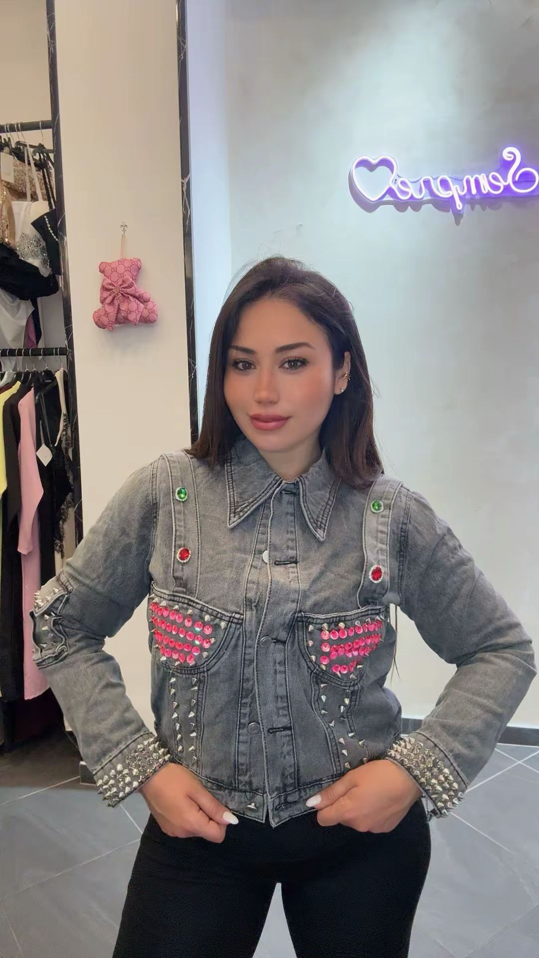 Giacca Corsetto in Denim