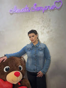 Giacca Curvy in Denim