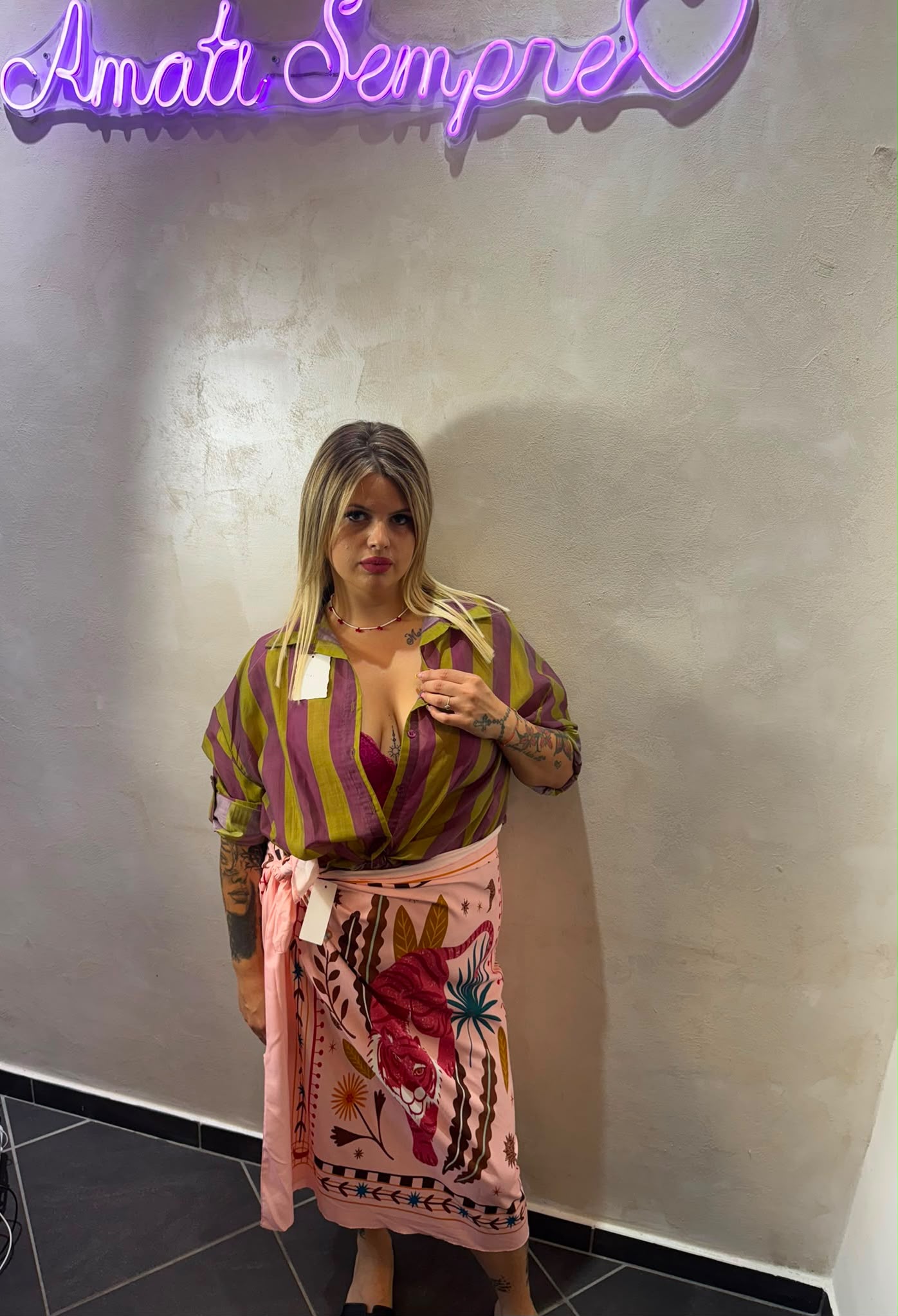Camicia Righe Curvy