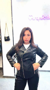 Giacca eco pelle Curvy